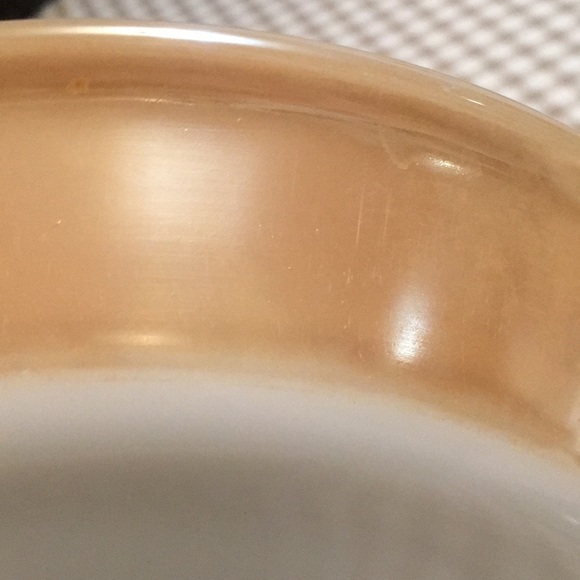 Vintage Fire King peach luster pie plate - Picture 8 of 9